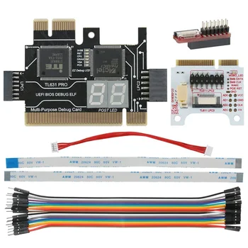 TL631 Pro Scheda di Diagnostica Universale per Laptop e PC, Analizzatore e Tester per Schede Madri PCI, PCI-E, Mini PCI-E, LPC