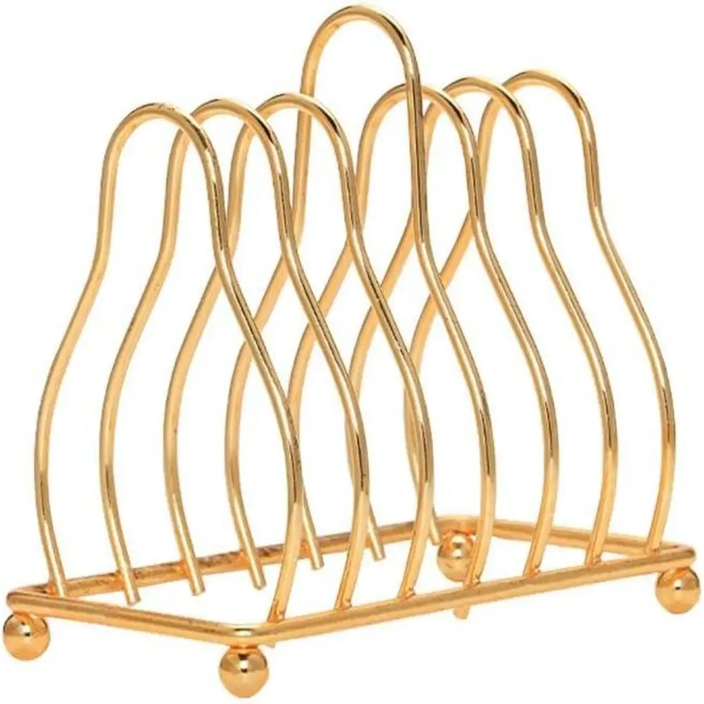 Iron Toast Rack Fashion 5.1 Pollici Golden Storage And Drain Rack Triangolo Storage Rack Kitchen