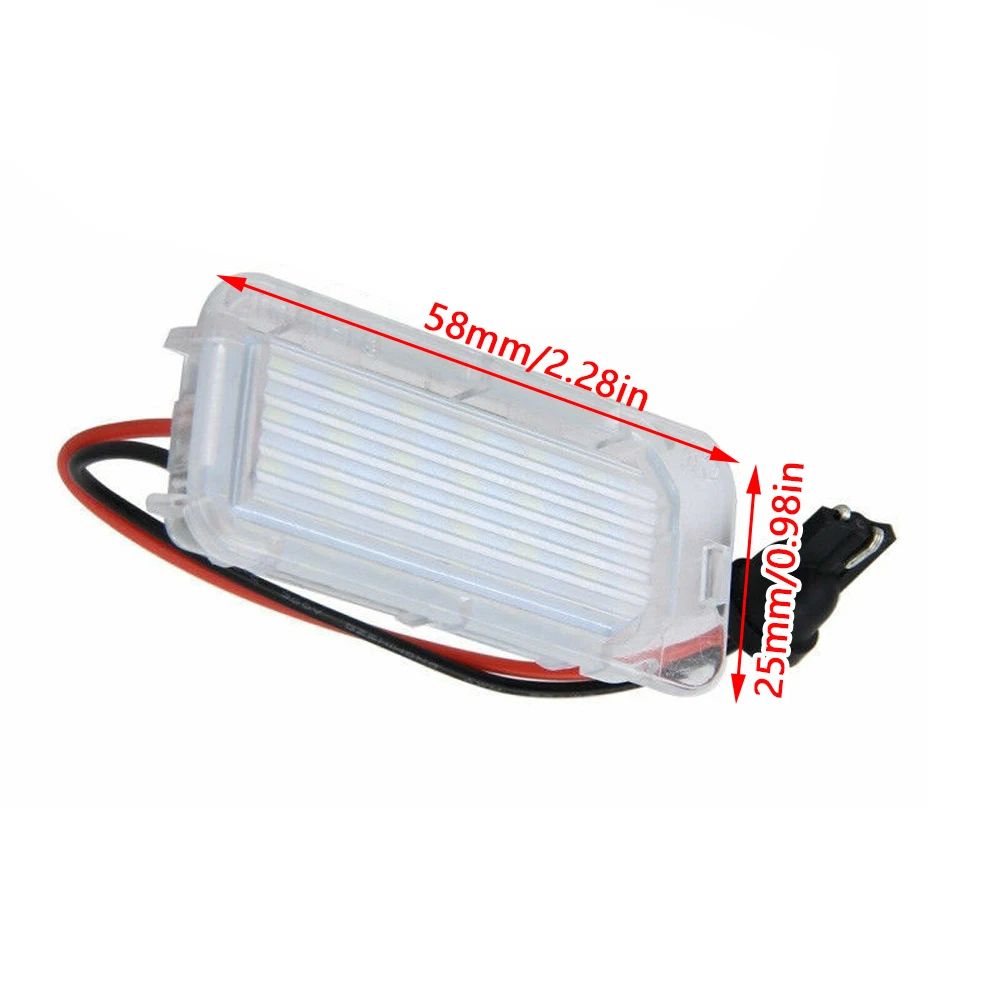 2pcs LED Number License Plate Light Car Accessorie For Ford Focus 5D/Fiesta/Mondeo MK4/C-Max MK2 Led Lights For Vehicles