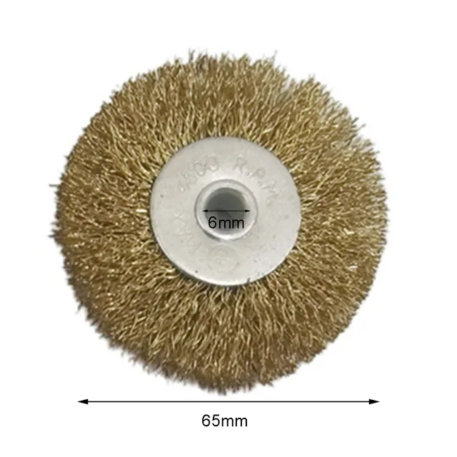 Wire Wheel Brush Flat Crimped Stainless Steel 38mm 50mm 65mm 75mm For Angle Grinder Shank Wire Wheel For Drill Attachment - Image 3