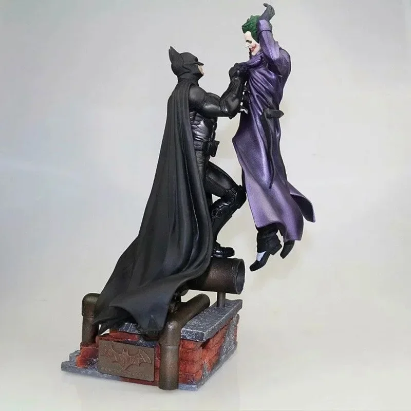 

Hottoys Anime Dc Comic Series Batman Vs Clown Vs Batman Statue Action Figure Collection Model Ornament Decoration Toys Xmas Gift