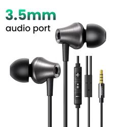 High-Fidelity Wired In-Ear Earbuds with Microphone (3.5mm port)