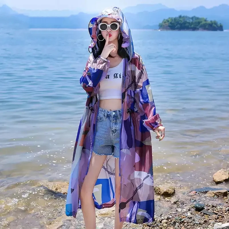 Women's Lightweight Sunscreen Clothing In Summer 2024 New UV Breathable Sun-protective Clothing Outdoor Joker Coat Tide.