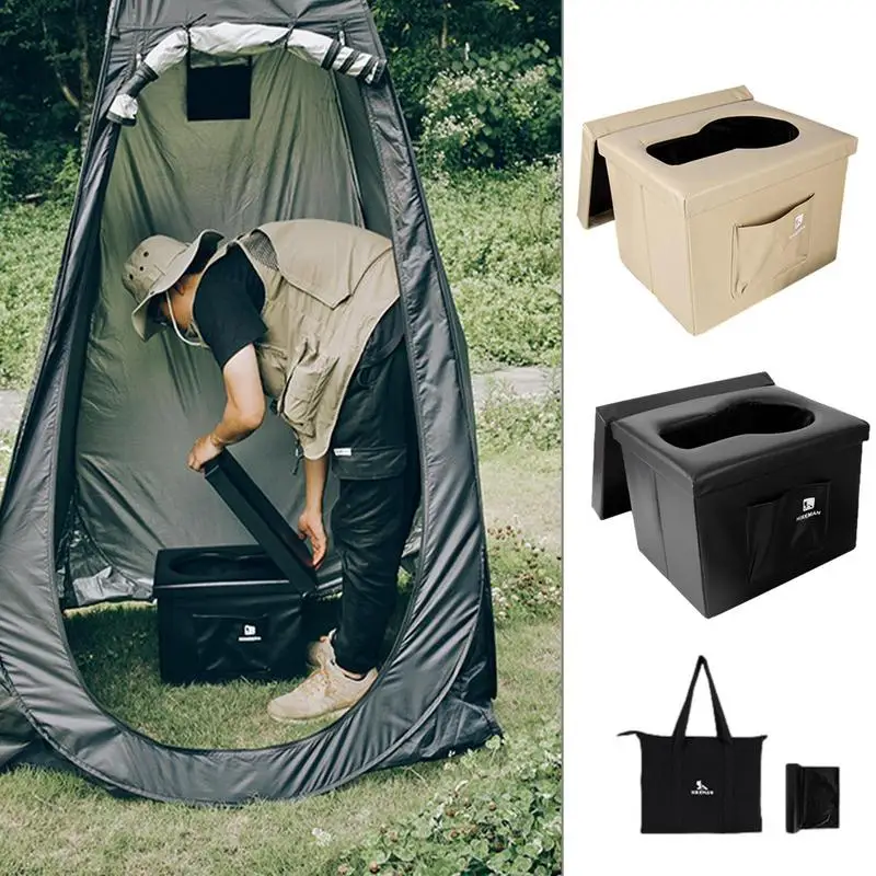 

Folding Toilet For Camping Outdoor Toilet Camping Toilet Tent With Carry Bag Portable Toilet Seat Camping Gear Must Haves