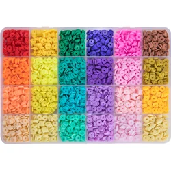 Vibrant Assortment of Pottery and Glass Beads for DIY Jewelry Creations (2000calybeads2)