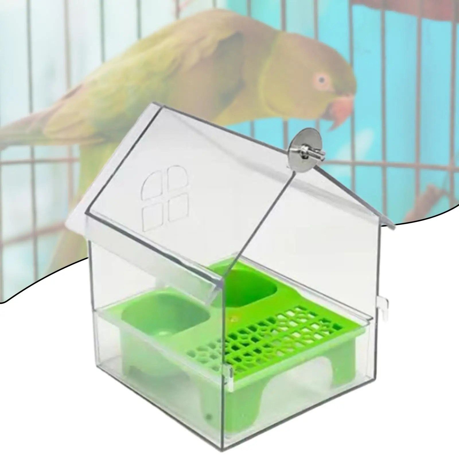 Bird Feeder Hanging Bird Bath Bird Bath Bowl House Bird Cage Accessories for Parakeets Small Bird Parrot Finches Lovebird Bird Feeder Hanging Bird Bath Bird Bath Bowl House Bird Cage Accessories for Parakeets Small Bird Parrot Finches Lovebird