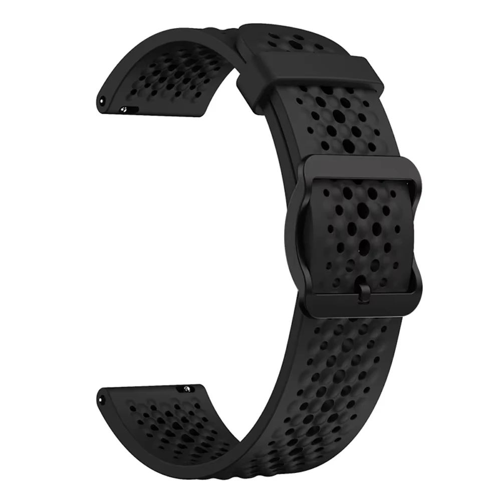 Breathable 22mm Silicone Watch Strap Replacement Bracelet