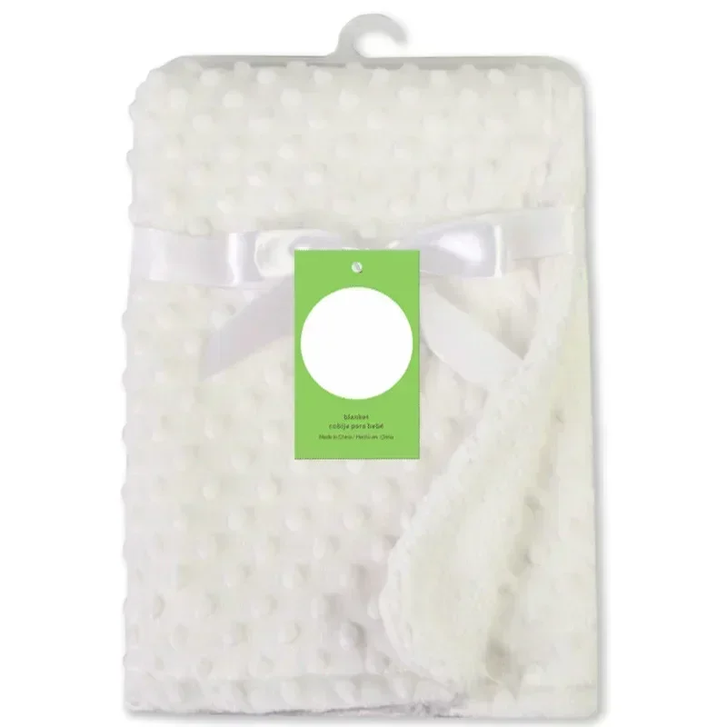 Newborn Baby Warm Blankets Fleece Thermal Soft Stroller Sleep Cover Cartoon Beanie Infant Bedding Swaddle Wrap Kids Bath Towel 4