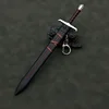 22cm Medieval Arthur Pendragon Swords Metal Katana Samurai Sword Uncut Blade Model Accessories Keychain Gifts Toys for Boys 2