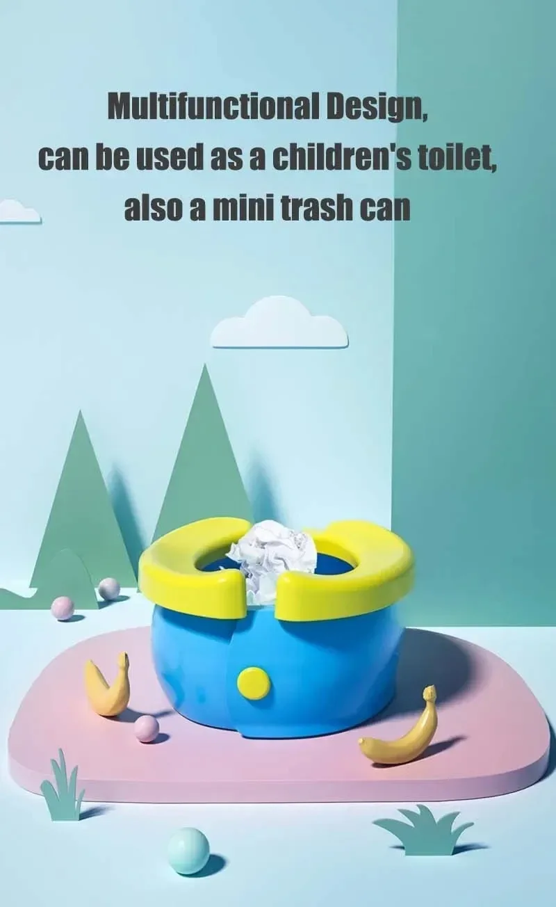 Child Potty Training Seat Folding Travel Baby Toilet Pot Squatty Potty Urinal for Children Baby Pot Child Toilet Portable Potty 13
