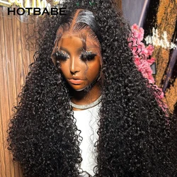 360 Glueless Full Lace Wig Water Wave 13x4/13x6 HD Lace Frontal Wig Preplucked Brazilian Human Hair Wig 350 Density Wig HOTBABE