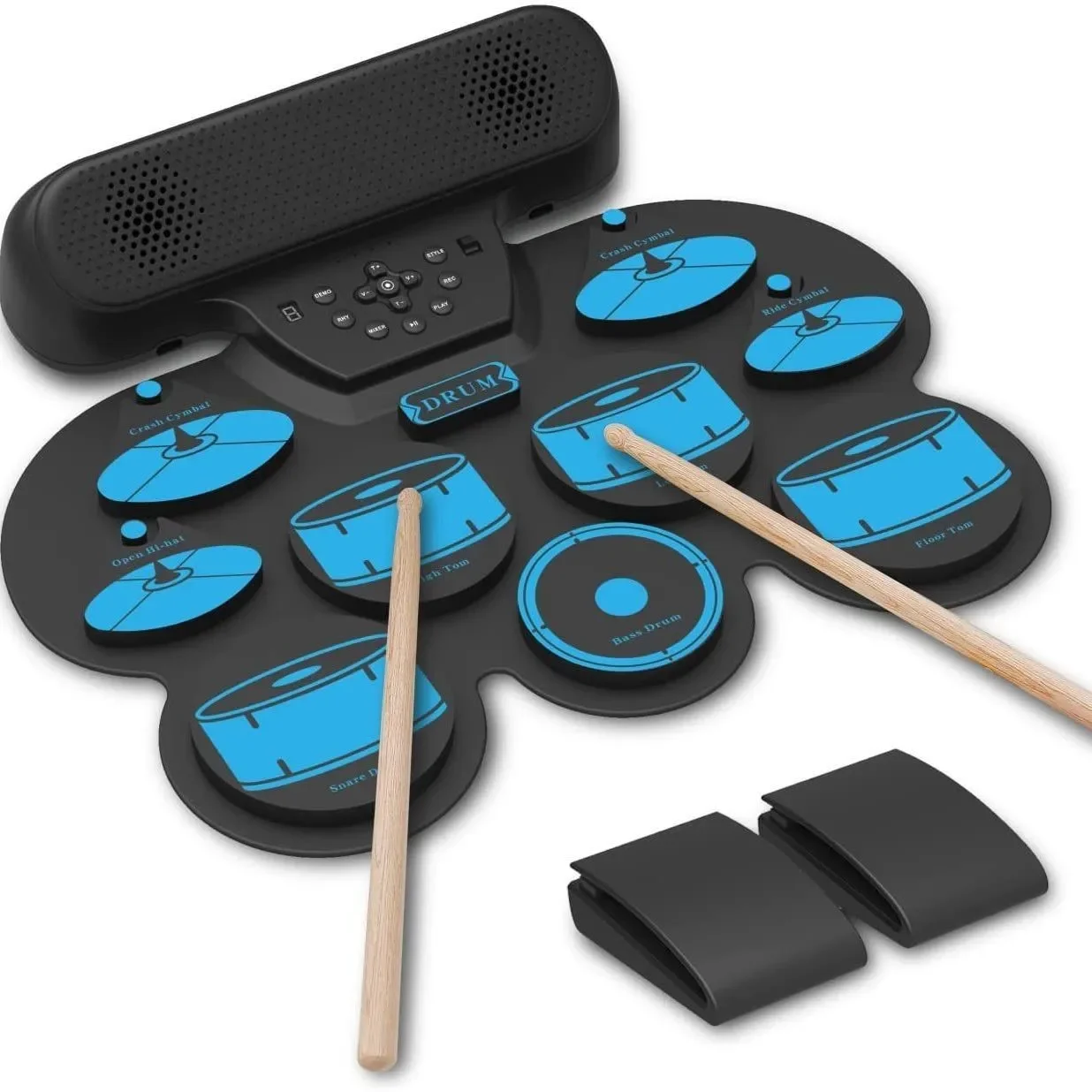 

Portable Trigger Electronic Drums Music Pad Adults Digital Drum Set Kids Practice Accessories Tambor Eletronico Instrument