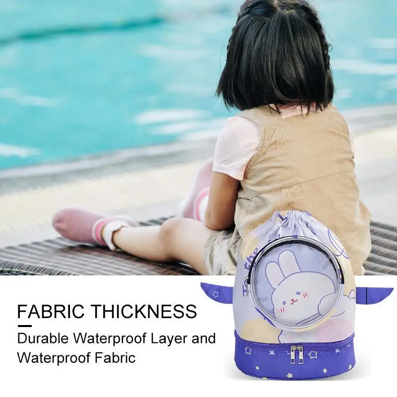 Children's Swimming Bag Wet And Dry Separation Boys And Girls Pool Waterproof Bag Beach Swimming Equipment Kids Swim Backpack