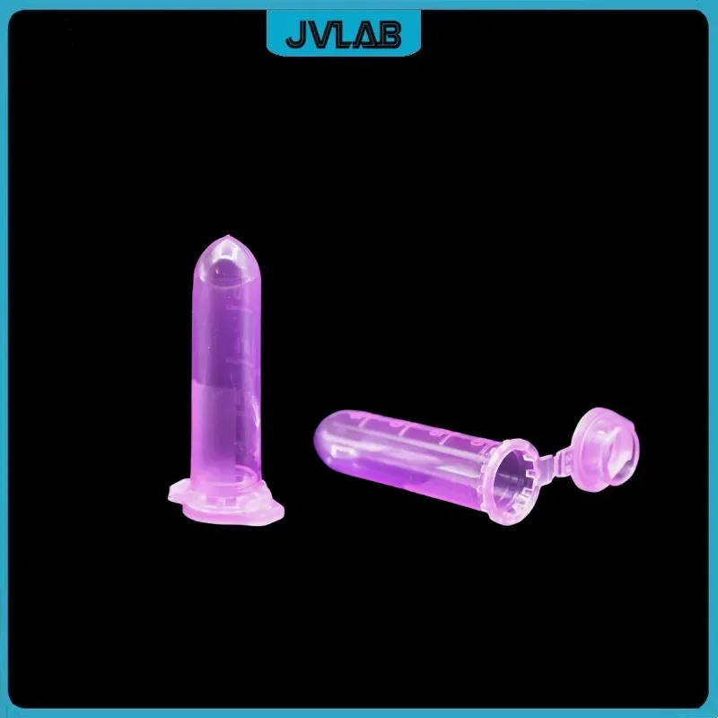 Microtubes Centrifuge Tube 2ml Lab Centrifugal Tube Colourful EP Bottom Round PP Test Snap-cap Clear Scale 100/PK