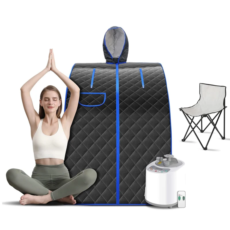Steam Tent Portable Sauna With Include Fold Chair Home SPA Bath 1000W 2L Ease Insomnia サウナ