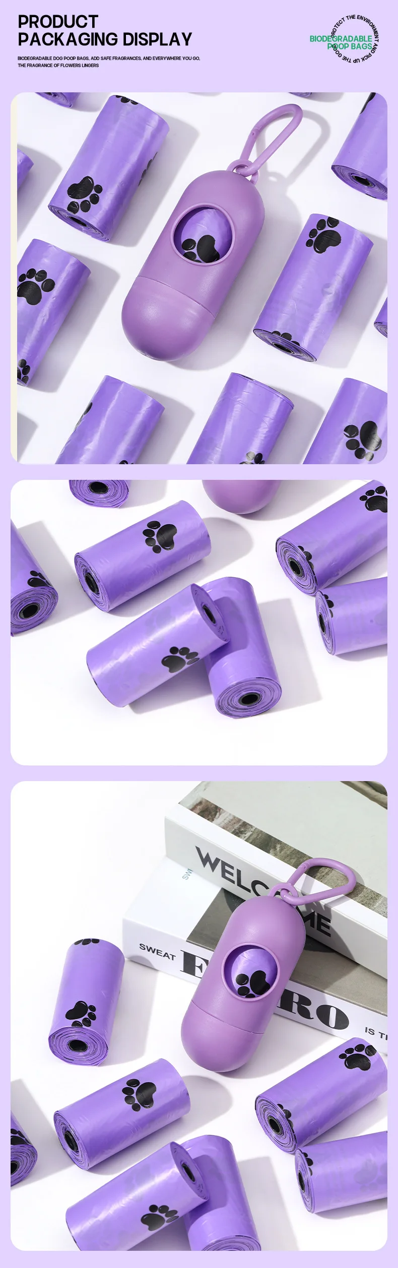 Degradable Dog Poop Bags in Bulk - product detail 5