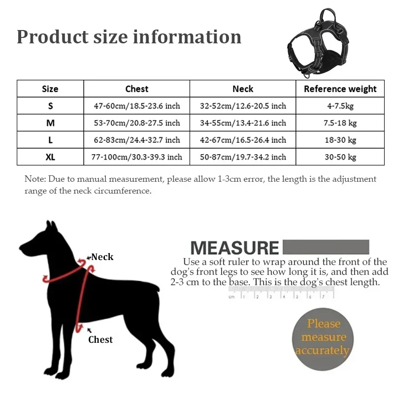 

Nylon Medium Harness Reflective Breathable Large Adjustable Small No Soft Dog Vest For Dogs Pull Pet Leash
