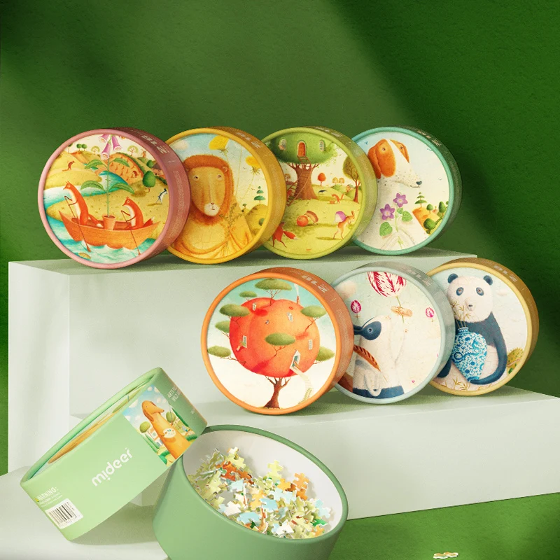Mideer Wild Artist Series 216 PCS Puzzles Games of  Toddler Children's Toy Jigsaw Montessori Educational Intellectual  DIY  Gift 4