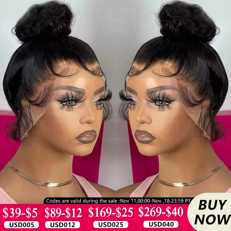 Lace Front Wig Human Hair Wigs 360 Lace Wig 360 Full Lace Front Straight Indian Human Hair Wigs Transparent 13x4 Lace Frontal 4x4 Closure For Black Women