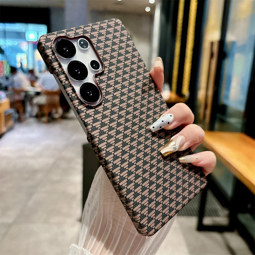 Shockproof Hard Kevlar Carbon Fiber Phone Case with Magnetic Magsafe Cover