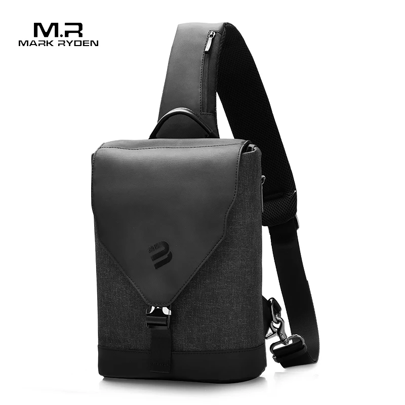 

MARK RYDEN Crossbody Bag for 9.7" Pad RFID Anti-theft Messenger Shoulder Bag Water Repellent Short Trip Chest Bag Men BackpacK