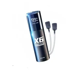 Ultra - Quiet Waterproof Aquarium Air Pump with Dual Motors and Airstones, USB Rechargeable (Black)