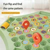 2-4 people animal/fruit chess 54 card memory international flip chess cartoon logical thinking cognitive animal learning chess 4