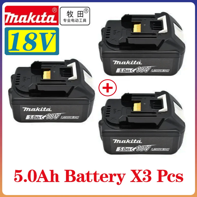 

Authentic Makita5Ah/6Ah, Suitable For Makita 18V Electric drill BL1830B BL1850B,BL1840,BL1860,BL1815To Replace Lithium Batteries