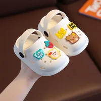 Kids Cute Slippers Summer Outdoor Slippers Girls Baby Toddler Cartoon Antiskid Light Slippers Children Beach Swimming Sandals 2