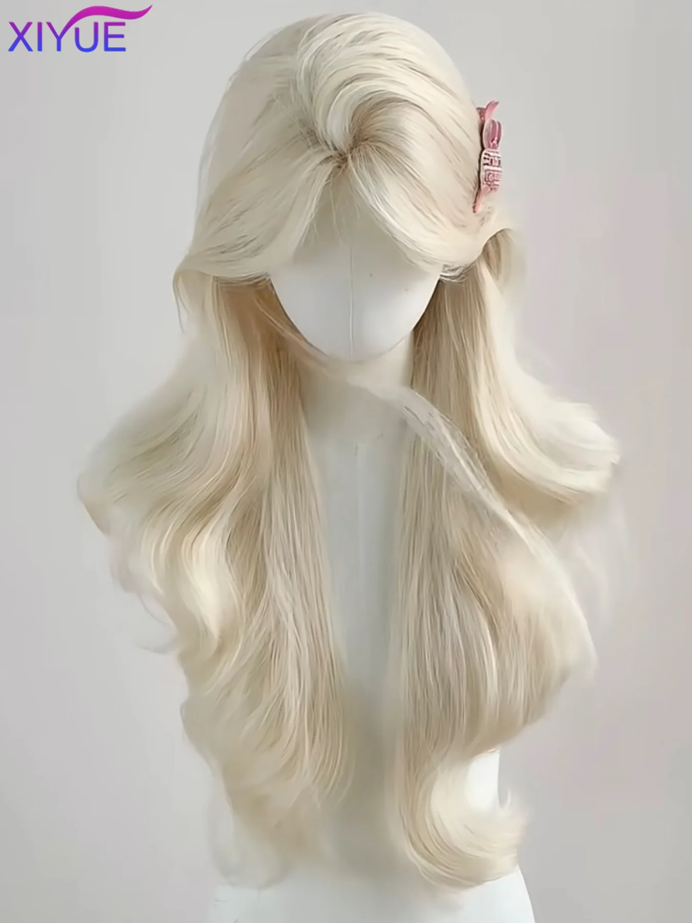 Synthetic Long Straight Lolita Wig with Bang Pink Blonde Blue Green Cosplay Party Halloween Christmas Wavy Curly Wig