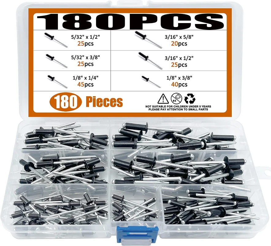 Aluminum Car & Truck Cylinder Heads Exploding Tri Fold Pop Rivets 250pc ...