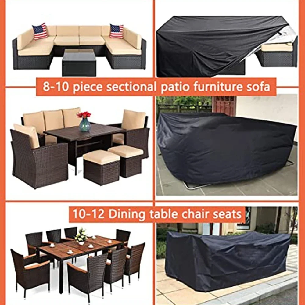 Premium Outdoor Furniture Cover Set - Full Size, Waterproof & UV Resistant