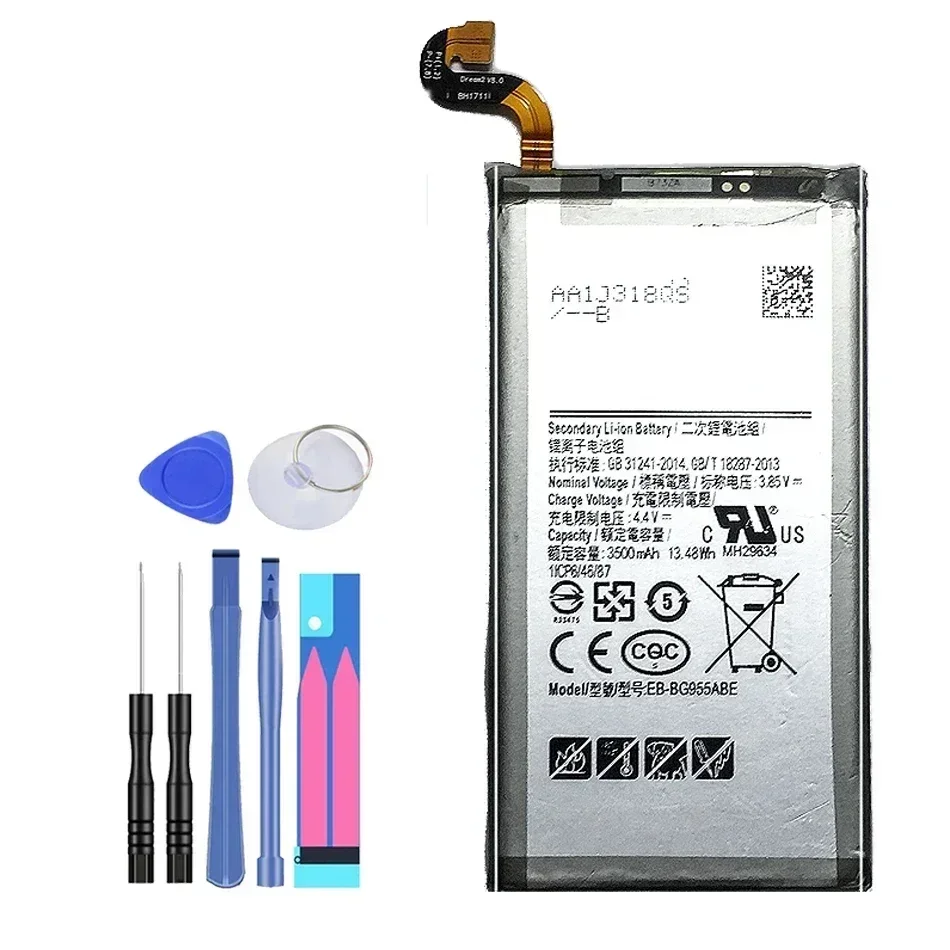 Batteria Per Samsung Galaxy S8 Plus Eb-Bg955Aba Eb-Bg955Abe G9550 S8Plus Sm-G9 Sm-G955 G955 3500Mah Batteria Di Ricambio Garanzia