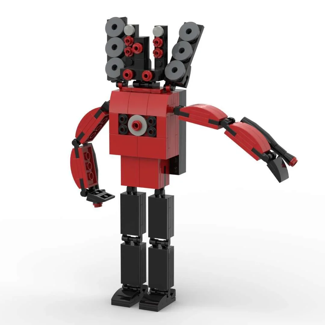 

Игрушка-Колонка MOC Skibidi титановая для ученых и детей