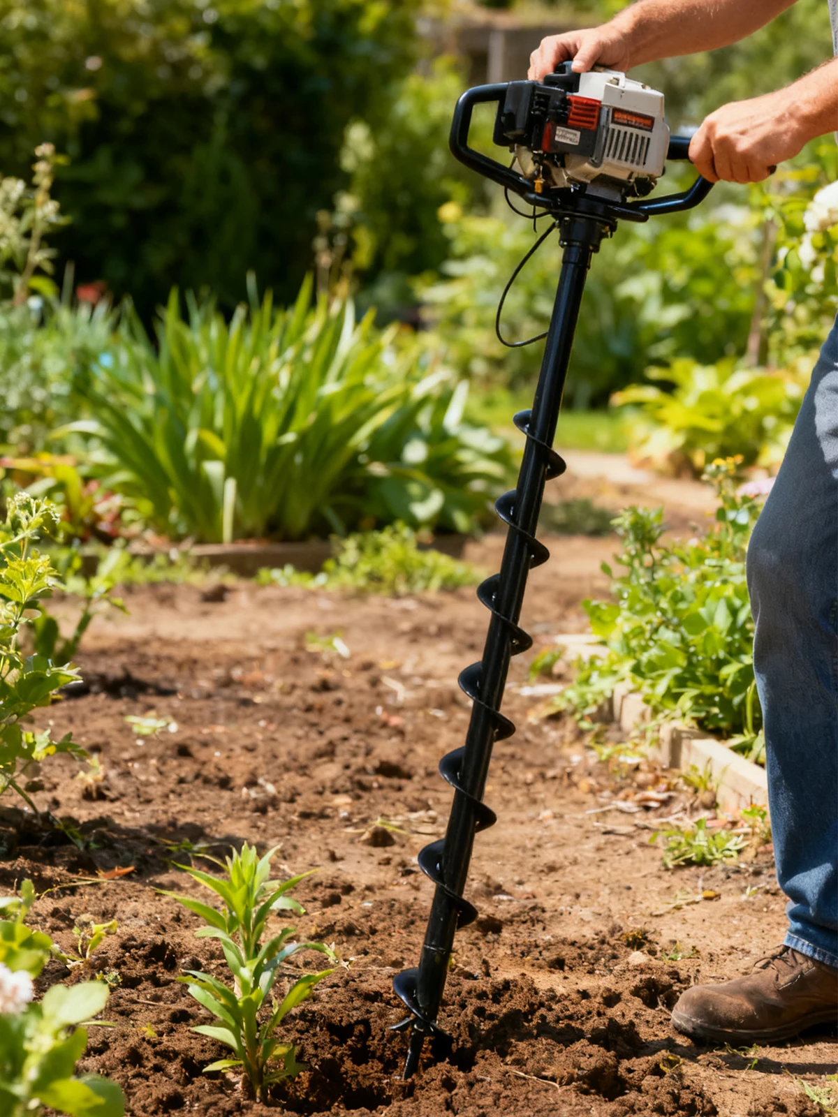 HOLLSUM 800 * 80mm Spiral Drill Bit - Tungsten Steel Alloy Earth Auger - View #4