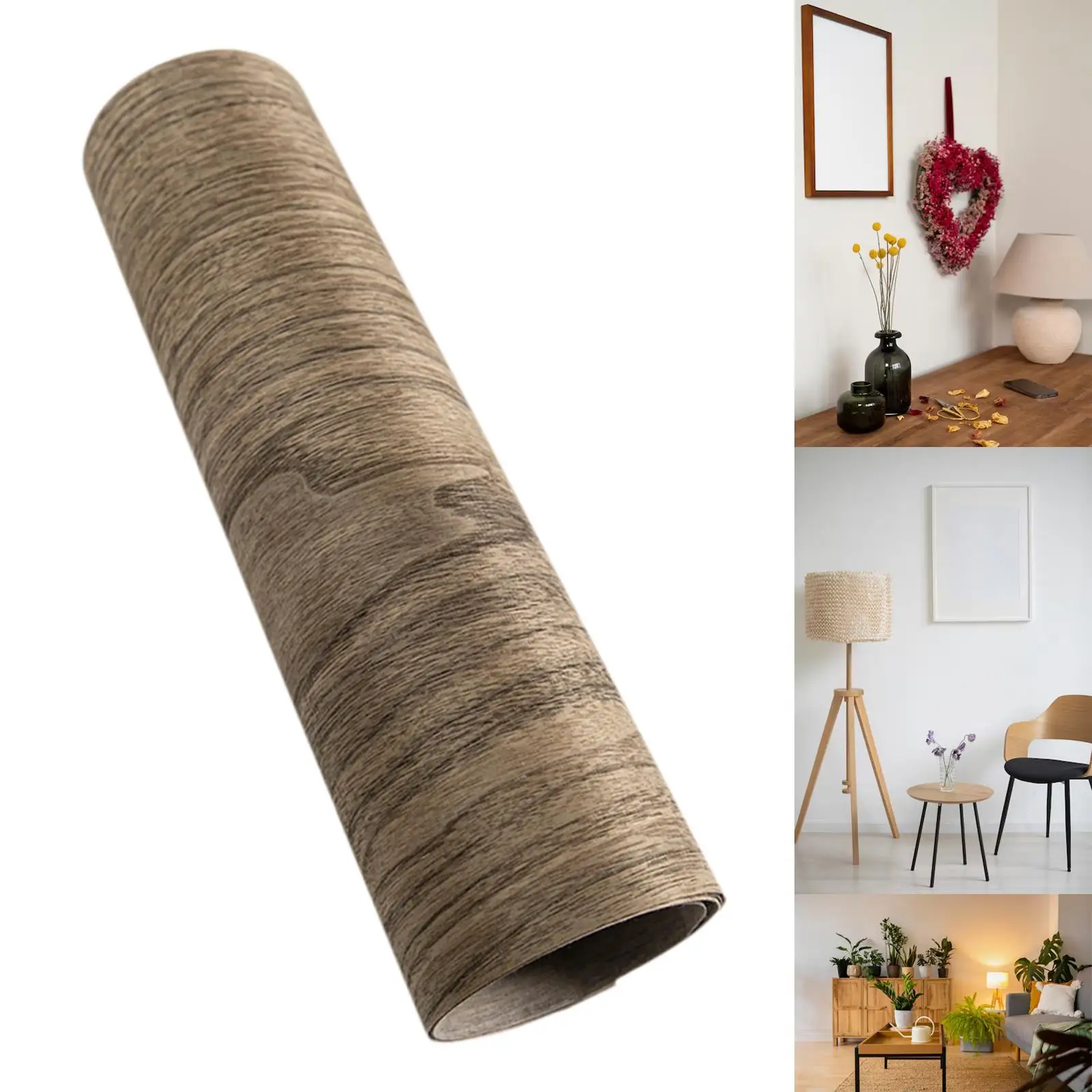 Wood Veneer Sheet DIY Woodworking Projects Decorative Multifunctional Wood Grain for Cabinet Speaker Renovation Countertop