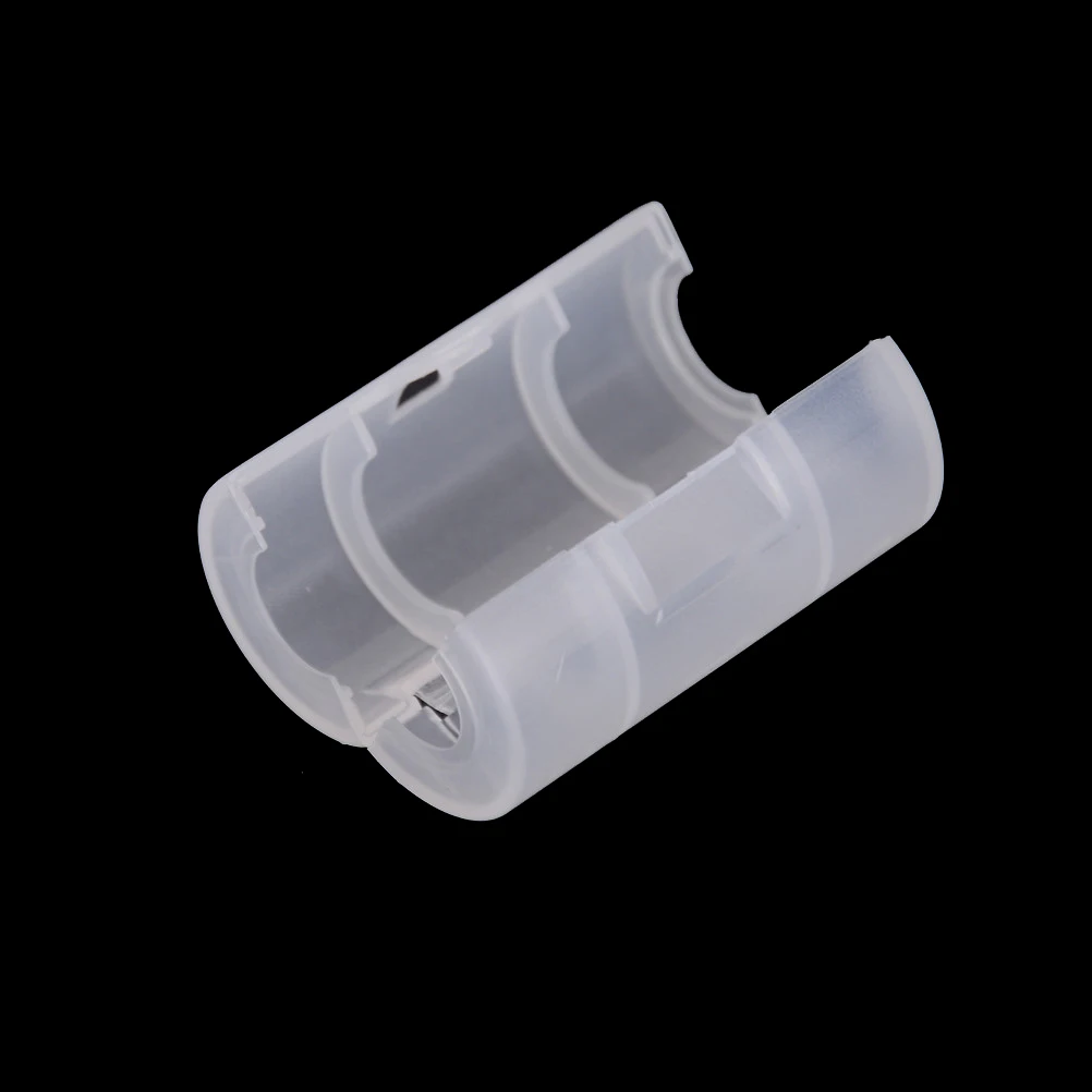 2/4/6PCS AA 배터리-C 사이즈 셀 배터리 변환기 어댑터 홀더 케이스 스위처 반투명 배터리 변환 카트리지