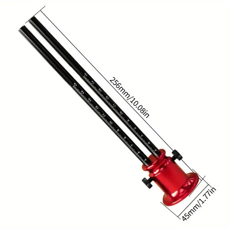 Dual Head Wheel Marking Gauge – Durable Aluminum Woodworking Scriber Ruler with Metric and Inch Scale