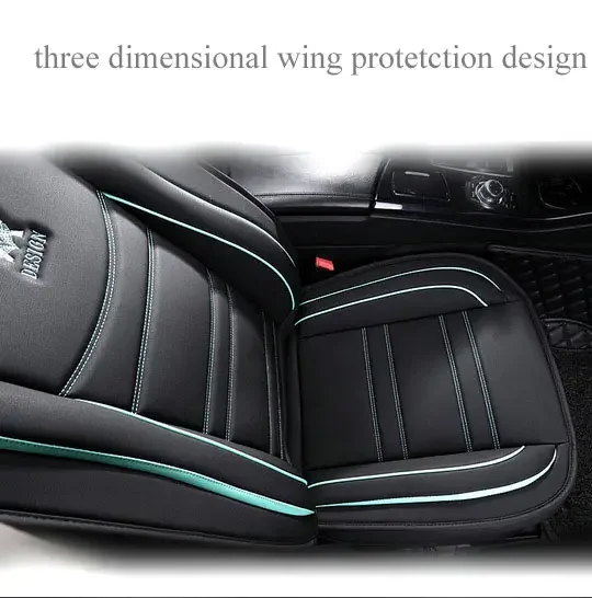 Car Seats Cover Pu Leather 5d Universal with Car Seat Cushion Car Seat Covers Full Set