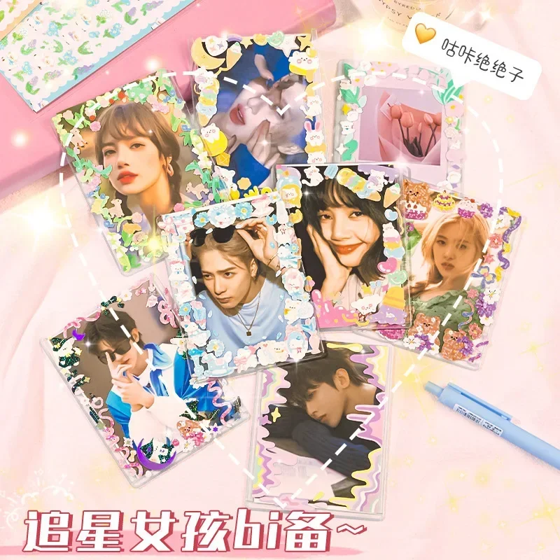 Card Holder Credit Card Holder Photo Card Holder Card Protector Idol Card Protector 10 Pcs Kpop Stationery ID Card Holder Acrylic Sheet Protector Photocard Holder Work Card Korea Toploader Decor PVC
