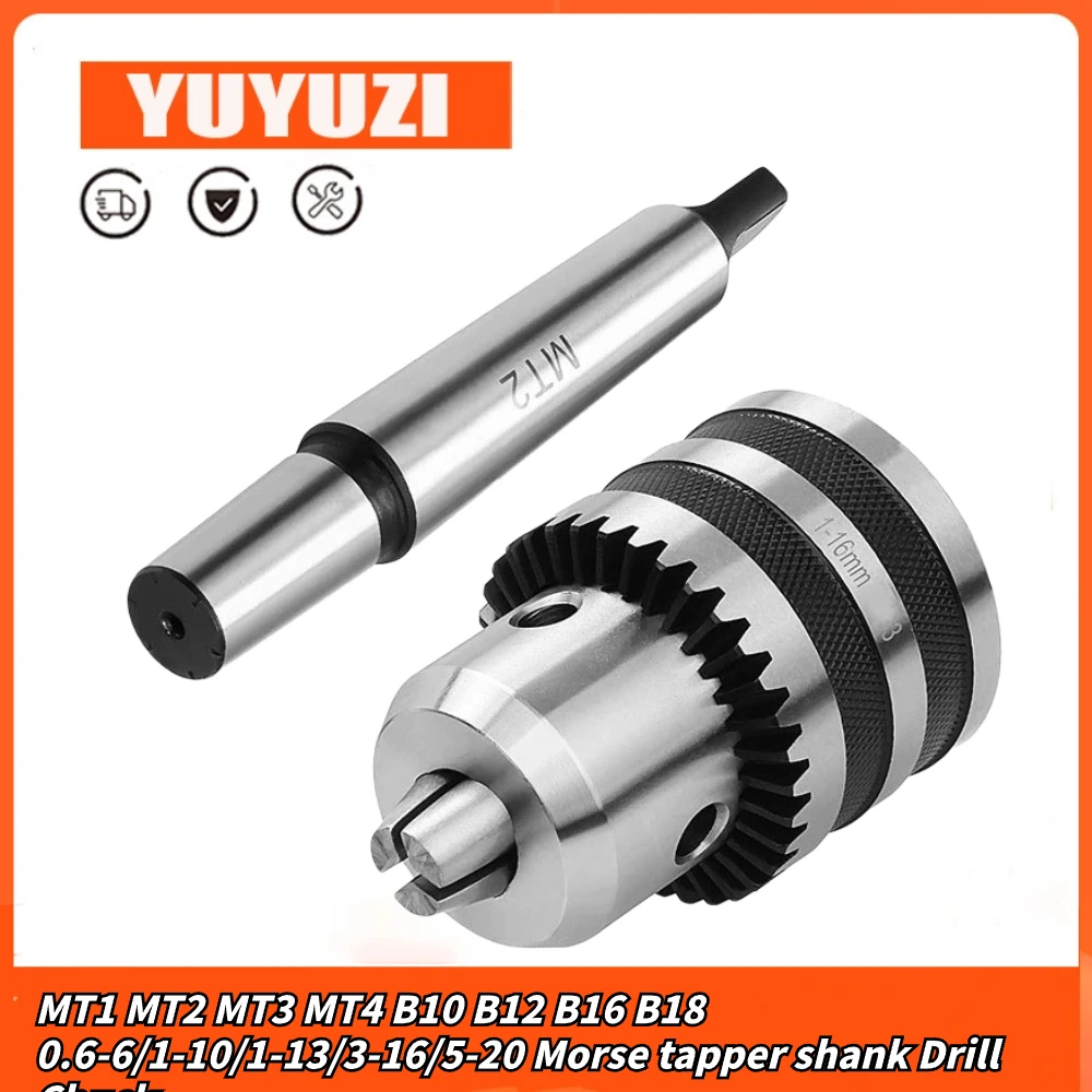 Mt1 Mt2 Mt3 Mt4 B10 B12 B16 B18 0.6-6/1-10/1-13/3-16/5-20 Morse Tapper Shank Drill Chuck Arbor Tornio Cnc Drill Machine Wood