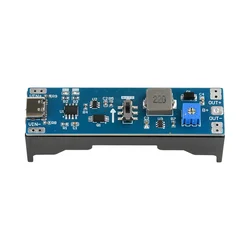 Versatile Type C Li - ion Battery Booster & Regulator Module (3.7V to 12V Adjustable) (With battery holder)