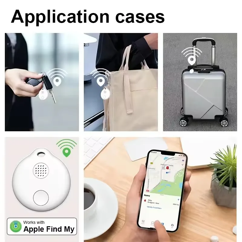 ZLRLMHY For GPS Tracker Earbuds Luggage IOS MFi Finder Anti Loss Security Finder Tracker Apple Smart Tag Find My Key