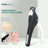 Nailpop Nail Clippers for Acrylic Nails Cutter False Nail Tips Clipper Stainless Steel Blade Manicure for Salon Home Nail Art 1