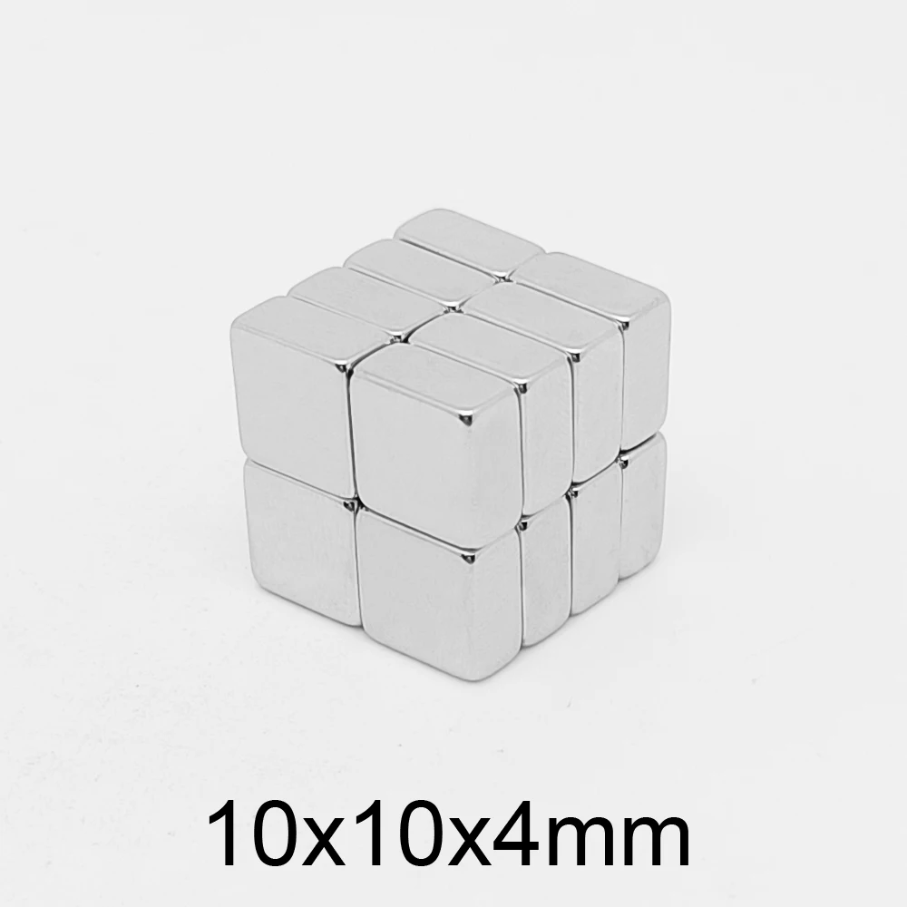 

10PCS 10x10x4mm Square Powerful Strong Magnetic Magnets 10x10x4mm Block Rare Earth Neodymium Magnet N35 10*10*4mm