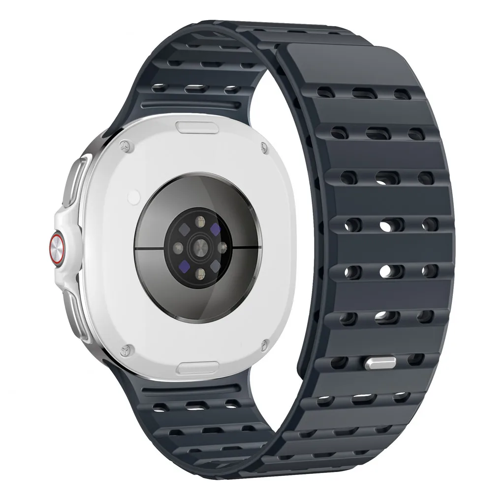 Magnetic Silicone Sport Loop Strap with Curved End and No Gaps