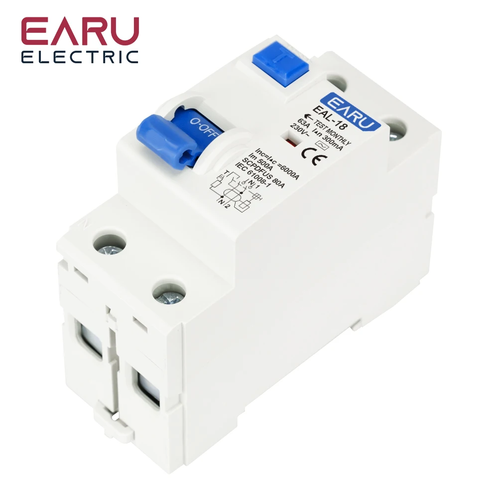 2P 4P 10/30/100/300mA Type AC RCCB RCD ELCB Electromagnetic Residual Current Cir