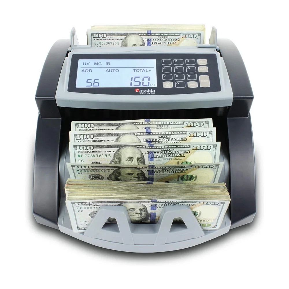 

Top Loading Dual Cis Money Detector Mix Value Bill Counter Cash Counting Machine