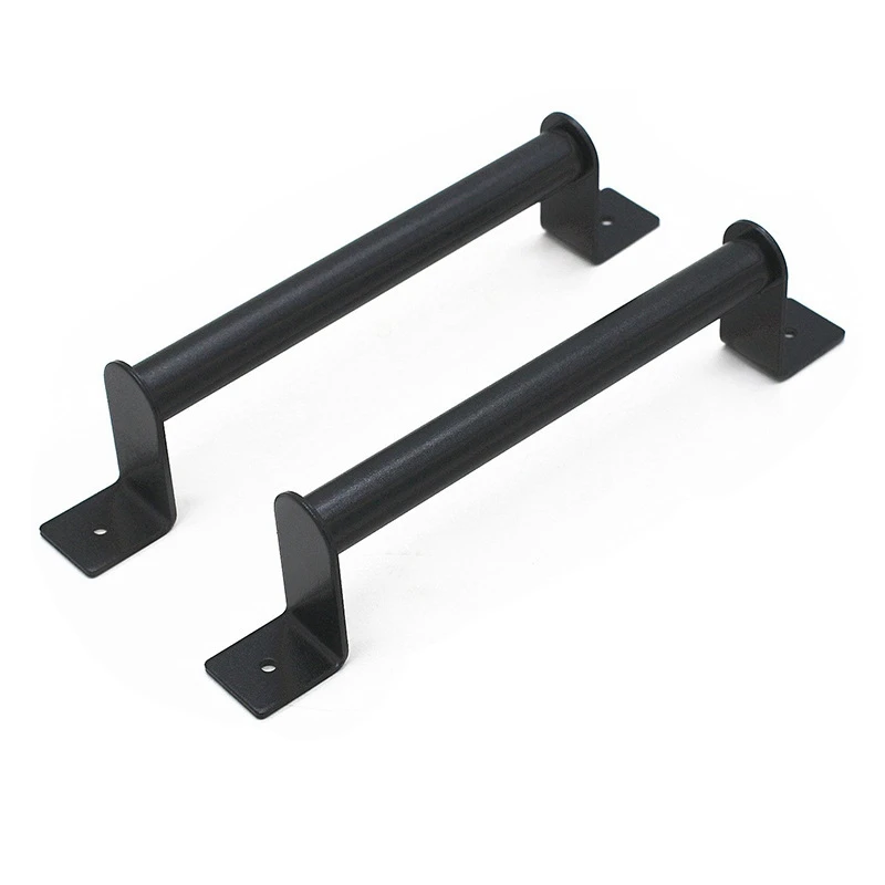 2Pcs Black Carbon Steel Sliding Barn Door Pull Handle for Sliding Barn Door Garden Gates Garages Hardware Kit door handles
