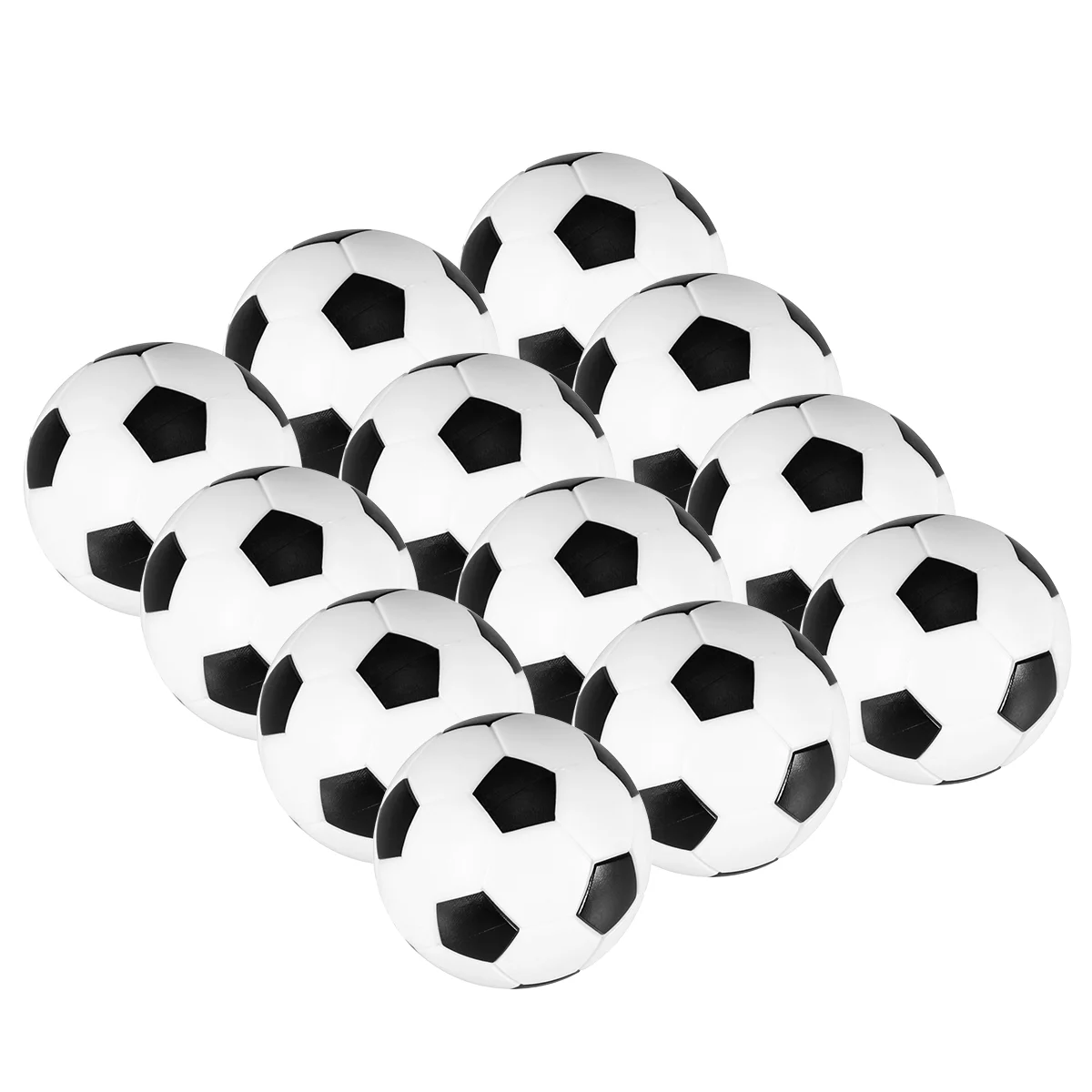 

12 шт., 36 мм настольные Сменные черно-белые настольные футбольные мячи
